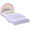 Purple, variant on Costway Twin Floor Bed Frame with 210D Oxford Cloth Floor Mat, Middle Support Slat Purple
