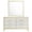 White - Dresser with Mirror, variant on Lucia 6-drawer Dresser Cabinet White