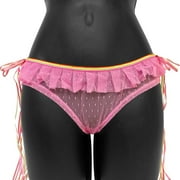 Rainbow Bright Hiphugger Bikini Small Fuchsia