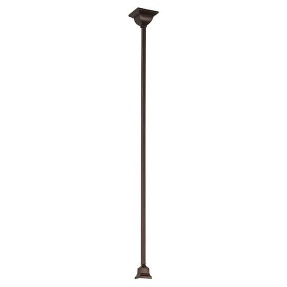Meyda 177365 4.5 in. Square Mahogany Bronze Pendant Hardware, Mahogany Bronze