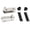 Nickel, variant on Tibvox Invisible Glass Door Cabinet Hinges Corrosion Resistant Hinges set Enhances Safe Suitable for Multiple Applications