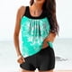 thumbnail image 2 of Modesto Trajes de Baño para las Mujeres Multicolor Patrón de Impresión, Pantalones Cortos de Cintura Alta Y Sling Top para la Playa, Piscina Y Regalos de Vacaciones, 2 of 6