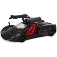 thumbnail image 3 of Pagani Huayra Matt Black with Red Interior 1/24 Diecast Model Car by Motormax, 3 of 3