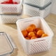 thumbnail image 3 of Caja de almacenamiento para refrigerador, caja de conservación de alimentos frescos de grado alimenticio con canasta de drenaje, contenedor portátil para frutas y verduras para refrigerador,, 3 of 5
