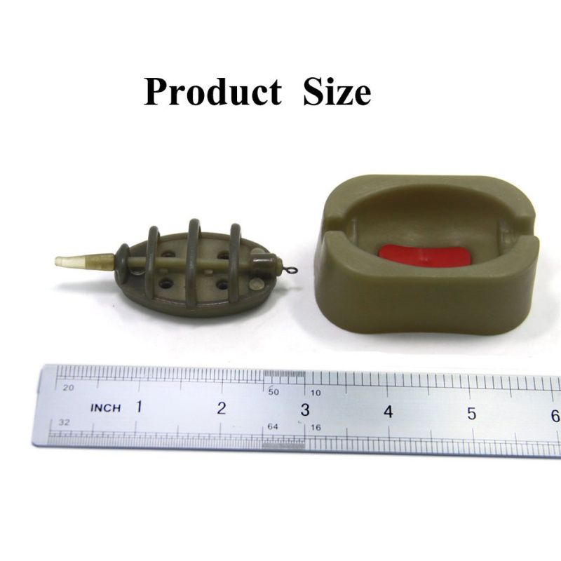 siwetg Inline Method Carp Fishing Feeder 4 Feeders 15 20 25 35g 30 40 50 60 G Mould Set European Style Bait Holder with Nest Tool 15-35g