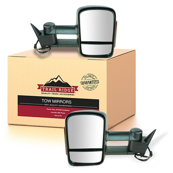 Trail Ridge Tow Mirror Power Heated Signal Black Pair for Chevy GMC Pickup Truck TR00245 Fits select: 1988-2000 CHEVROLET GMT-400, 1995-2000 CHEVROLET TAHOE