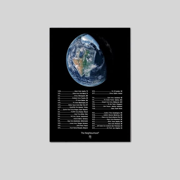 The Neighbourhood THE WOURLD TOUR Poster Size 24''x36'' Goldengate