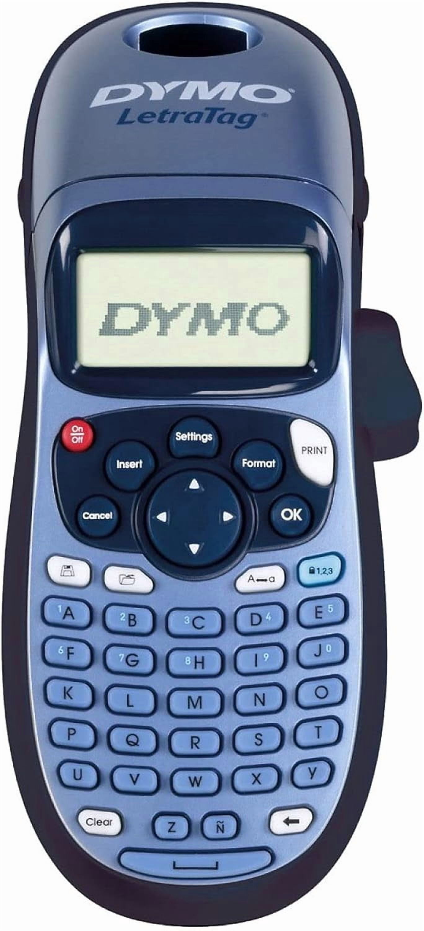 S0883990 LetraTag Handheld Label Maker, ABC Keyboard Label Printer with Easy-to-Use, 13 Character LCD Screen, for Home or Office, Blue, LT-100H, Version
