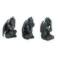 thumbnail image 6 of Notre Dame Gothic Winged See hear Speak No Evil Sitting Gargoyles Figurine Set, 6 of 12