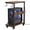 Peach wood, variant on 5-Levels Height Adjustable Rolling PC Tower Stand with Locking Wheels, for Office, Home & Gaming, Compact Under Desk Computer Holder, 23.23"-33.46"