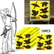 thumbnail image 4 of 10 Uds.s de objetivo de ganso salvaje de papel, objetivos de disparo de reactividad adhesivos para práctica al aire libre, entrenamiento de ti Baoblaze Objetivo autoadhesivo, 4 of 8