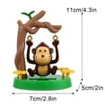 KQJQS Swinging SolarPowered Monkey Bobblehead Animated Dancer Toy