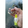 thumbnail image 2 of BOOYAH Super Shad Fishing Lure Spinnerbait Four Blade Chartreuse Glimmer 3/8 oz, 2 of 3