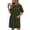 *B-Army Green, variant on ClodeEU Women's Summer Crewneck Short Sleeve Dress,Casual Loose Dress Nightshirt with Pockets B-Army Green,Womens Plus M