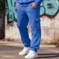 thumbnail image 5 of Men's Cargo Jogger Sweatpants Loose Fit Casual Pants with Side Pockets Cuffed Ankle Athleisure Pants XL, 5 of 9