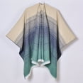 thumbnail image 2 of HKEJIAOI Women's Shawl Wrap Poncho Ruana Cape Cardigan Oversized Sweater Open Front for Fall Winter, 2 of 3