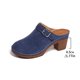 thumbnail image 5 of Mujeres Tacones Altos Cerrados Zapatillas Del Dedo Del Pie Bloque Tacón Mulas Estilo de Madera Clogs Casual Verano Oficina Diapositivas Sandalias Comodidad, 5 of 9