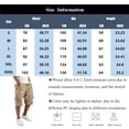 thumbnail image 1 of Zimjoy Long Cargo Hiking Shorts for Men Multi Pockets Elastic Waist Drawstring Below Knee Relaxed Fit Shorts, Navy S, 1 of 4