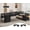Black, variant on 71" Executive Desk with Rolling File Cabinet, L Shaped Computer Desk with Power Outlets, Reversible Gaming Corner Desk with Drawers, Storage Shelves, Hooks for Home Office (Walnut)
