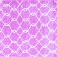 thumbnail image 1 of Ahgly Company Indoor Square Trellis Purple Modern Area Rugs, 7' Square, 1 of 4