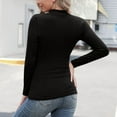 thumbnail image 4 of Fulijie Thick Thermal Shirts For Women,Plus Size Mock Neck Tops,Womens Tops,Women Thick High Neck Double Sided Brushed Bottoming Shirt Long Sleeved Tshirt German Velvet Autumn And Winter Warm Top, 4 of 7