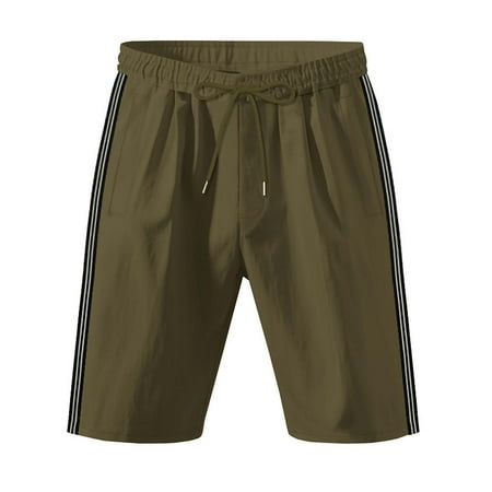 kamemir Shorts for Men Men s Summer Drawstring Casual Shorts Versatile for Golf Athletics Running Gym Beach Fishing and Hiking(AG L)