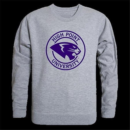 W Republic Products  College Crewneck, High Point University, Heather Grey - Large