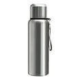 thumbnail image 1 of Botella térmica de acero inoxidable grande con taza, vaso deportivo para exteriores 600ml, 1 of 9