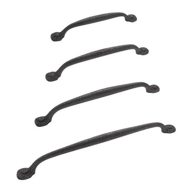 Hickory Hardware P2995-BI 224 mm Centre à Centre Raffiné Collection Rustique Pull&44; Fer Noir