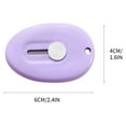 thumbnail image 2 of LuxeLiving Mini Portable Utility Knife, 6x4cm Plastic for Opening Couriers Paper, Keychain Design Safe Easy to Carry, Student Office Tool, 2 of 2