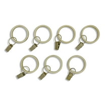 Better Homes & Gardens 1" Plated Burnished Brass Clip Rings, Set of Seven