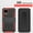 Red, variant on Circlemalls Case for Google Pixel 5, Combo Built-in Kickstand With Belt Clip Cover (Black)