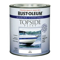 1 Pc, Rust-Oleum Marine Coatings Outdoor Gloss White Marine Topside Paint 1 Qt