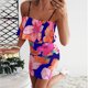 thumbnail image 2 of Vestido de volantes sin mangas con estampado floral sexy para mujer Fridja  hjkh2236, 2 of 5