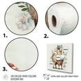 thumbnail image 3 of Designart Llama Building A Tower Of Toilet Paper With Flowers IV Canvas Wall Art, 3 of 5