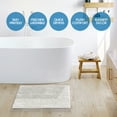 thumbnail image 6 of Nestl Bathroom Rugs, Machine Washable Bath Mats For bathroom Floor Rugs, Nonslip Backing Rubber Bath Rug, White, 6 of 6