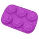 thumbnail image 1 of 1 unidad, 6 cavidades, cubitera para hielo, silicona con forma de rosas, silicona para chocolate, silicona para pasteles de chocolate, cubitera para hielo, 1 of 4