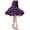 Purple, variant on Women's Tennis Skirts Summer Skirt Women Swing A-Line Lace Dance Skirt for Ballroom Practice Performance for Rehearsals Stage Shows Black One Size
