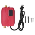 thumbnail image 1 of Calentador de agua instantáneo de 3000 W, diseño compacto y rojo, con enchufe estadounidense de 110 V y calefacción rápida para duchas de baño, uso doméstico, 1 of 8