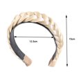 thumbnail image 3 of HLONK Bandeau Dur Tressé pour Femmes - Pièce de Cheveux Perruques Mode Tresses Rétro Fraîches Épingle à Cheveux Deux Brins, 3 of 7
