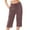 Coffee 2, variant on Wensltd Women Linen Pants Solid Color Casual Summer Fall Pants