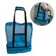 thumbnail image 3 of Bolsa de playa de malla con cremallera aislante, bolsa más grande, bolsa de , viaje, piscina, bolsa de playa para mujeres y Azul CUTICAT Estuche de picnic más fresco, 3 of 8