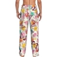 thumbnail image 3 of Xecao Butterflies and Roses Men's Straight Lounge Pajama Pants: The Ultimate in Comfortable Sleepwear, 3 of 9