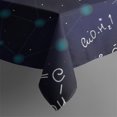 thumbnail image 5 of Math Equations Cosmic Formulas Blue Pattern Square Tablecloth,Waterproof Square Table Cover,Wipeable Spillproof Washable Table Cover for Home Kitchen Party Decor 42"X42"(107x107cm), 5 of 6