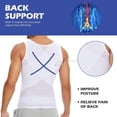 thumbnail image 4 of Lilvigor Men Body Shaper Compression Shirts Slimming Vest Tummy Control Underwear Girdle Waist Slimmer Shapewear, 4 of 9