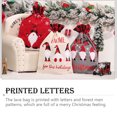thumbnail image 4 of Matsuzay Saco con cordón de Navidad Cartas impresas Regalos Dulces Calcetín Exquisito Bosque Hombre Encaje Goodie Bag Decoración de gran Kits de decoración para fiestas Gris, 4 of 6