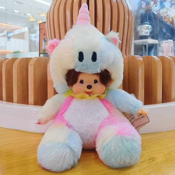 Monchi Unicorn blue plush doll 20cm