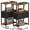 Brown and Black, variant on 2 Pack Narrow Side Table With Drawer Multifunctional Nightstand For Living Room Bedroom