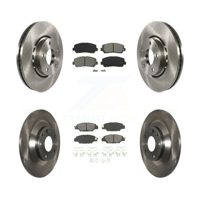 Transit Auto Front Rear Disc Brake Rotors and Semi-Metallic Pads Kit for Car Mazda CX-5 K8S-102711