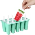 thumbnail image 4 of 1pc Diez Grid Helado Molde DIY Making Herramienta Molde de Popsicle Frozen (Verde), 4 of 6